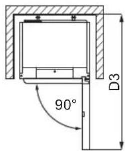 AEG ORC7P361CX - Abmessungen - 3
