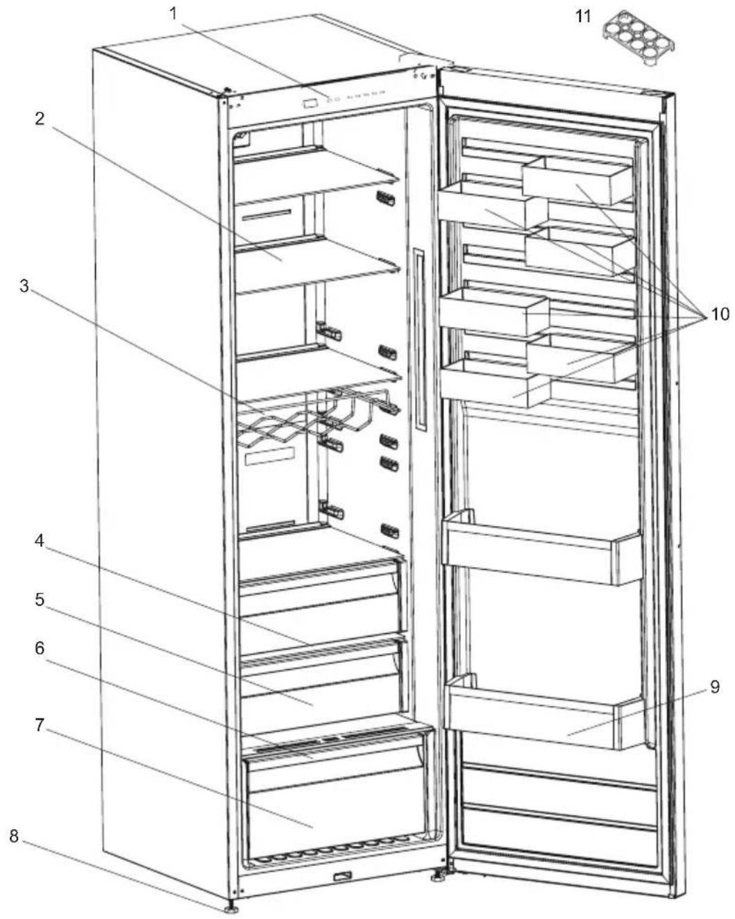 AEG ORK7M391DX - PARTE - 7. PARTES DO APARELHO E O COMPARTimento - 1