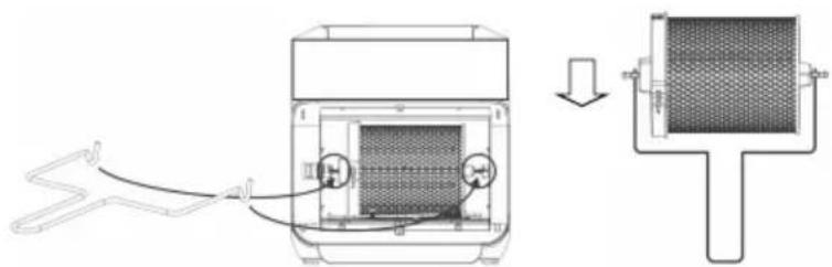 Prixton Cook Organics Pro Air - To use the rotisserie cage. - 4