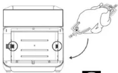 Prixton Cook Organics Pro Air - To use the rotisserie forks &amp; spit. - 4