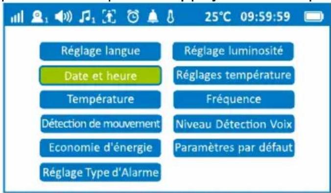 GEEMARC AMPLICALL SENTINEL - Date et heure - 1