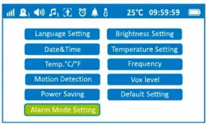 GEEMARC AMPLICALL SENTINEL - Alarm Mode Setting - 1