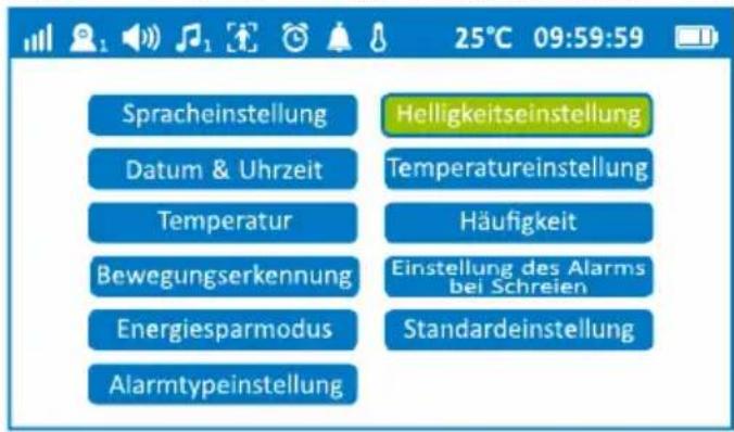 GEEMARC AMPLICALL SENTINEL - Helligkeitseinstellung - 1