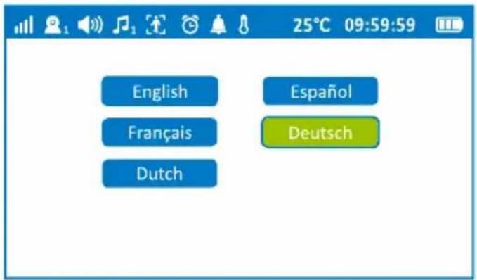 GEEMARC AMPLICALL SENTINEL - Spracheinstellung - 2