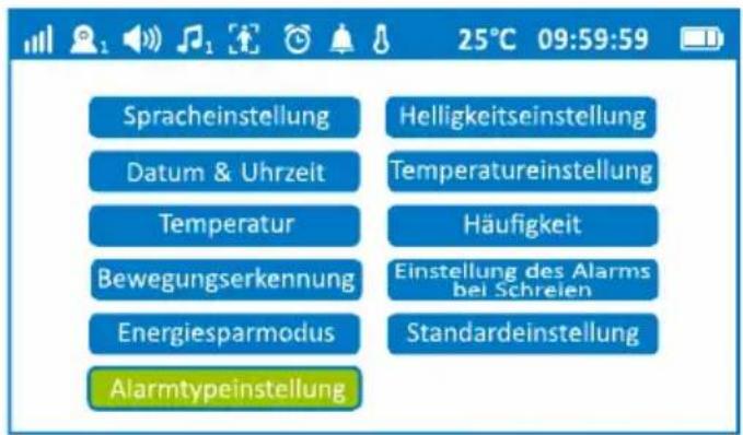GEEMARC AMPLICALL SENTINEL - Einstellung des Alarmmodus - 1