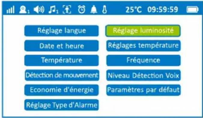 GEEMARC AMPLICALL SENTINEL - Réglage de la luminosité - 1