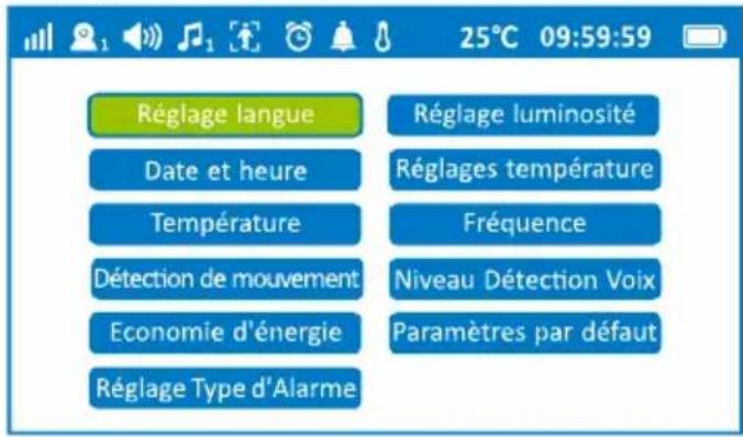 GEEMARC AMPLICALL SENTINEL - Réglage de la langue - 1