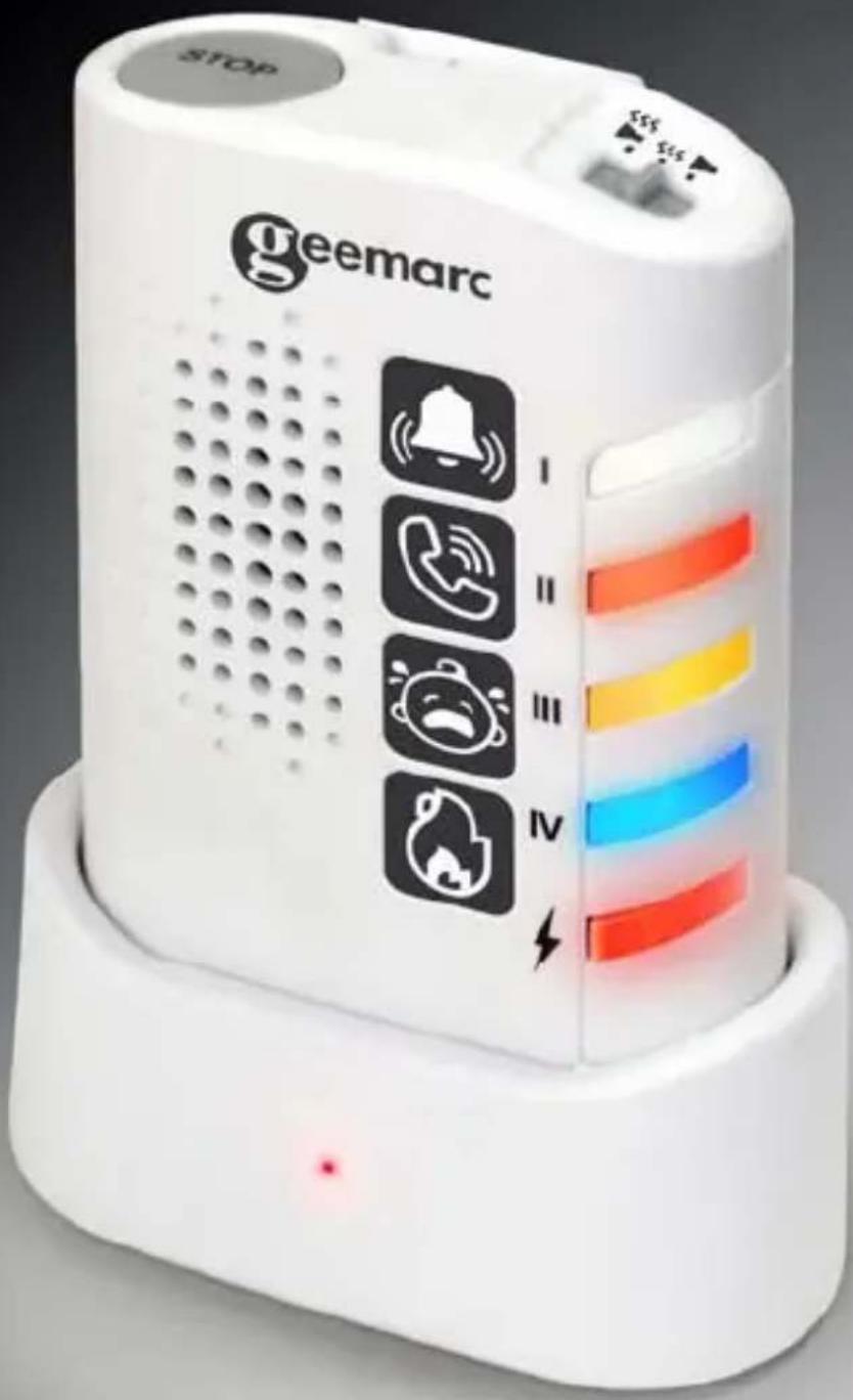 GEEMARC AMPLICALL 150 - Portable Alert Receiver Récepteur d'alerte portatif Tragbarer Warnempfänger - 1