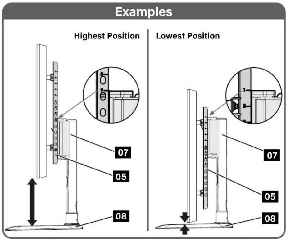 SANUS MFTVB1 - STEP 4 Attach TV to Post - 2