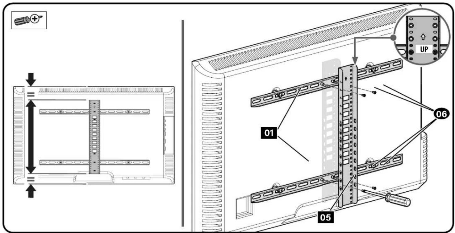 SANUS MFTVB1 - STEP2 Attach Vertical Bracket - 1