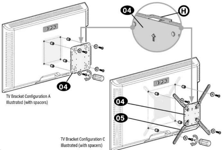 SANUS MFLF1 - Attach TV Bracket - 3
