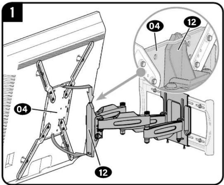 SANUS MFLF1 - Hang TV onto Arm - 2
