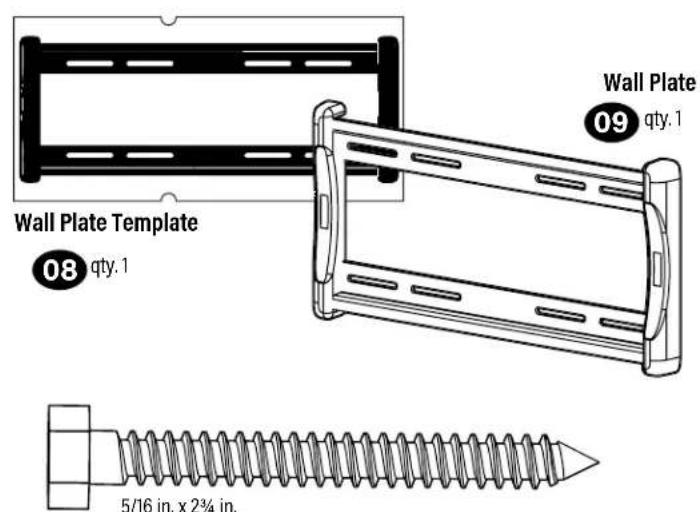 SANUS MFLF1 - STEP 2 Attach Wall Plate to Wall - 1