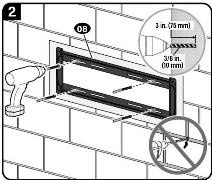 SANUS MFLF1 - Concrete Installation Kit CMK1 is not included - 2