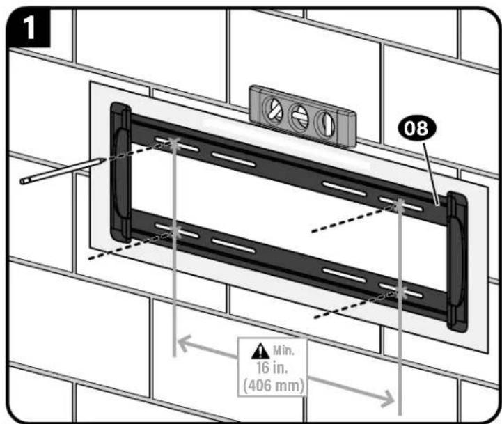 SANUS MFLF1 - Concrete Installation Kit CMK1 is not included - 1
