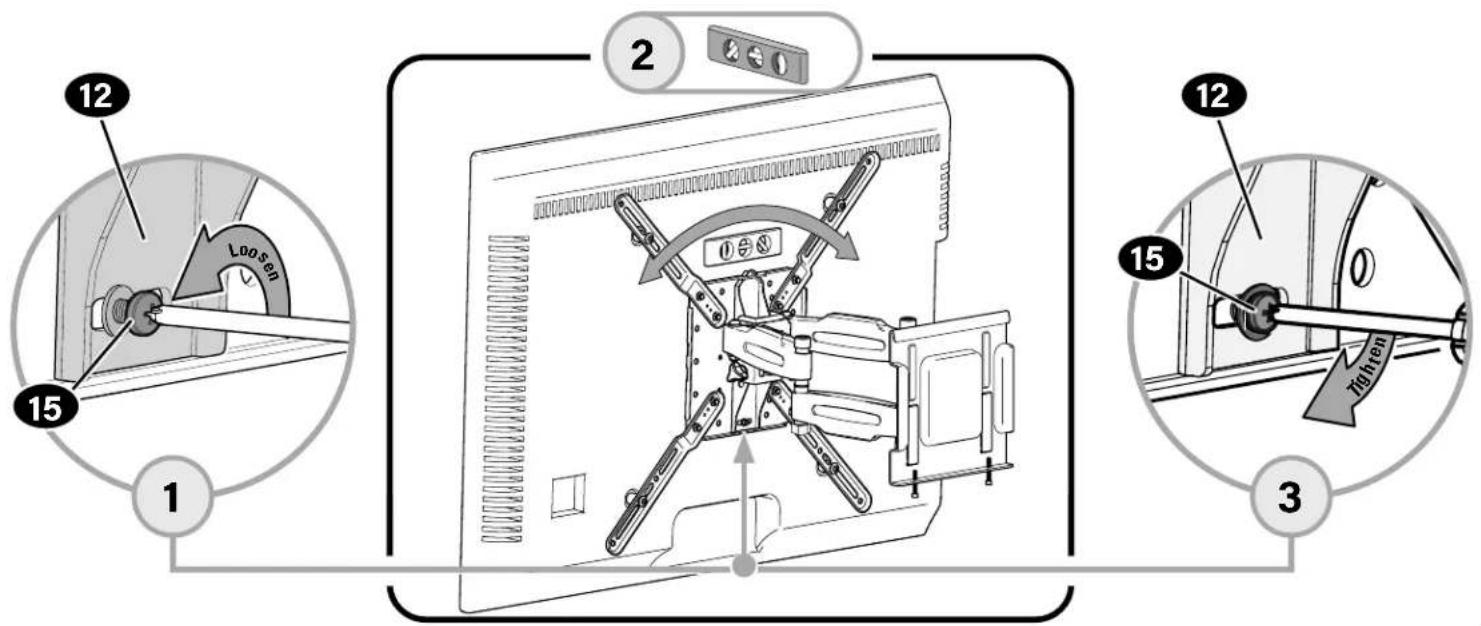 SANUS MFLF1 - LEVEL ADJUSTMENT - 1