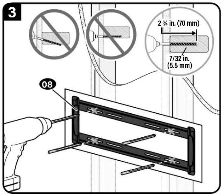 SANUS MFLF1 - Wood Stud Option - 4