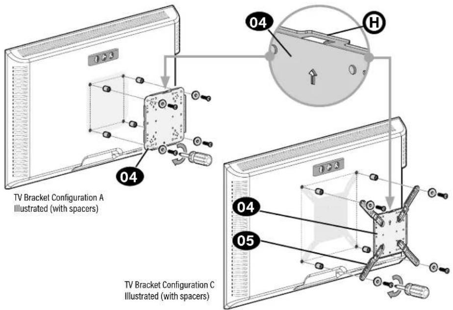 SANUS MFSF1 - Attach TV Bracket - 2