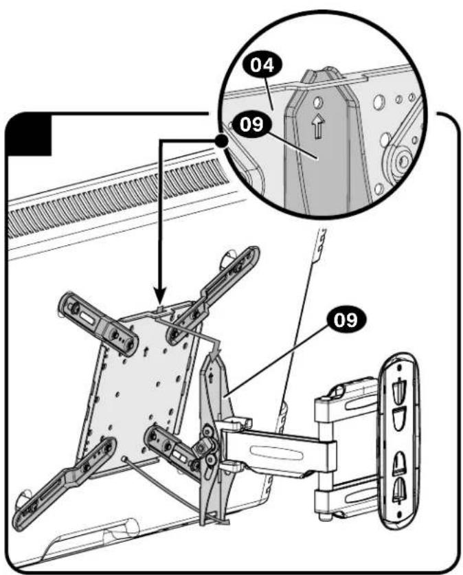 SANUS MFSF1 - STEP 3 Hang TV onto Wall Plate - 4
