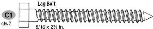 SANUS MFSF1 - Supplied Parts and Hardware - 6