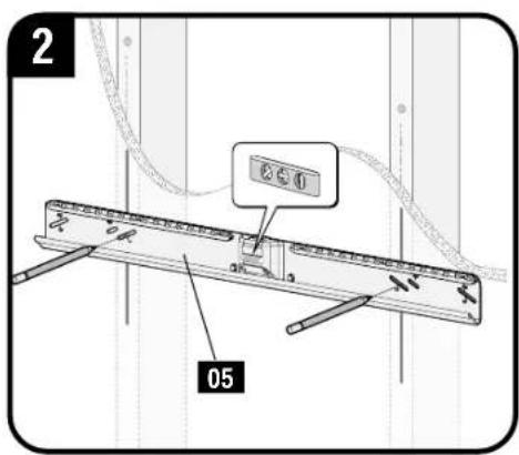 SANUS MFLD1 - 2B.2 Attach the Wall Plate - 2