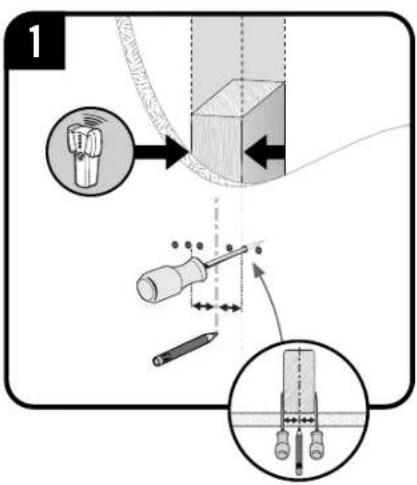 SANUS MFLD1 - 2B.2 Attach the Wall Plate - 1