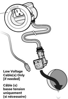 Low Voltage Cable(s) Only [if needed] Cable (s) basse tension uniquement (si nécessaire)