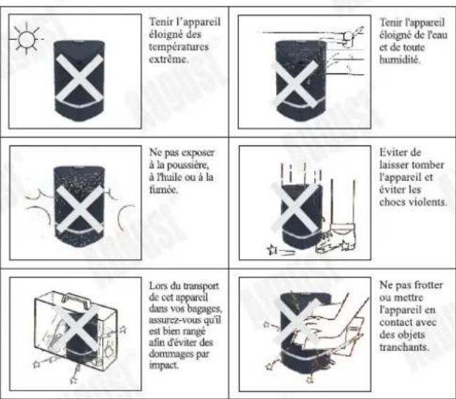 August MS625 - ■ Utilisation et Conservation - 1