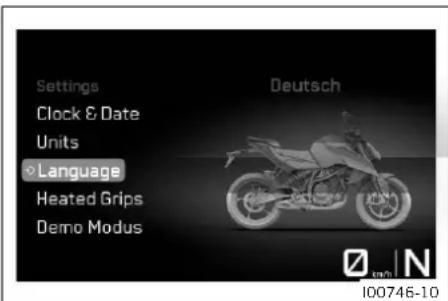 KTM 990 Duke (2024) - Language - 1