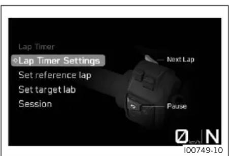 KTM 990 Duke (2024) - Lap Timer Settings - 1