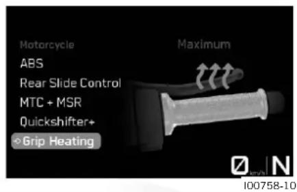 KTM 990 Duke (2024) - Grip Heating (en option) - 1