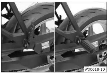 KTM 990 Duke (2024) - Repose-pieds passager - 1