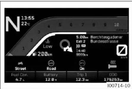 KTM 990 Duke (2024) - Affichage Navigation (en option) - 1