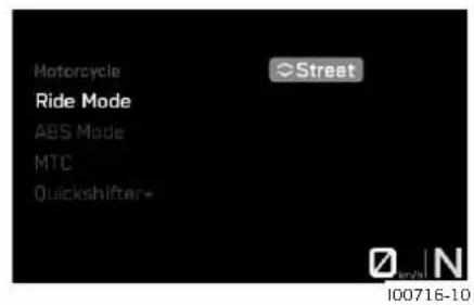 KTM 990 Duke (2024) - Ride Mode - 1