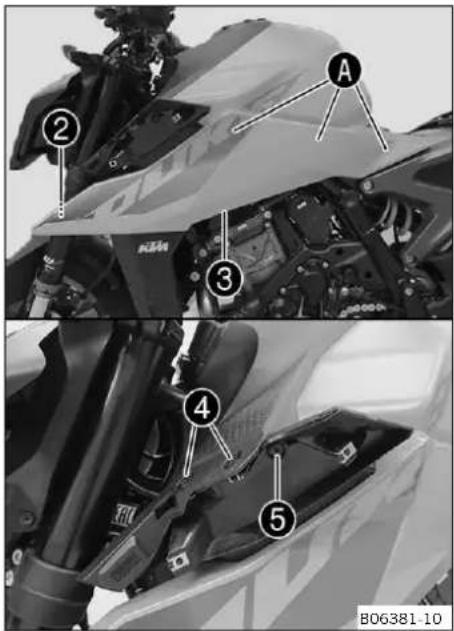 KTM 990 Duke (2024) - TRAVAUX D'ENTRETIEN SUR LA PARTIE-CYCLE - 1
