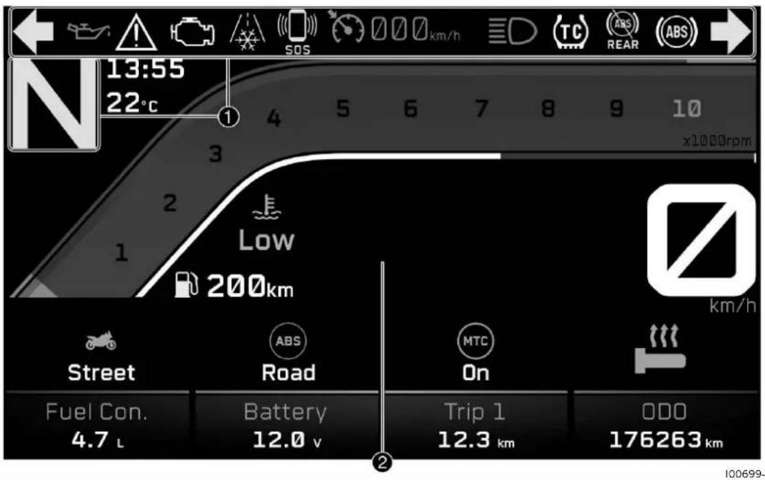 KTM 990 Duke (2024) - Tableau de bord - 1