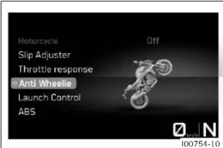 KTM 990 Duke (2024) - Anti Wheelie Mode (Optional) - 1