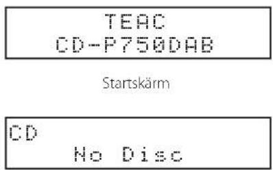 TEAC CD-P750DAB - Sätta på och stänga av enheten - 1