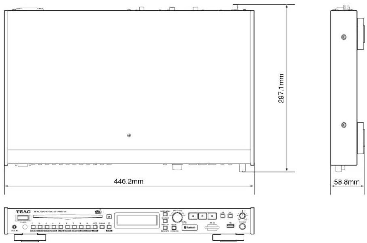 TEAC CD-P750DAB - Gewicht - 1