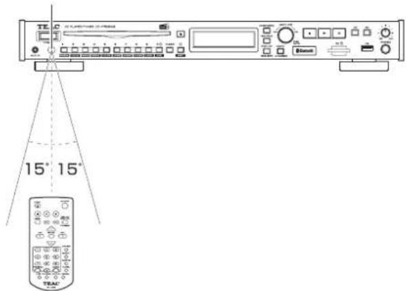 TEAC CD-P750DAB - Die Fernbedienung nutzen - 1