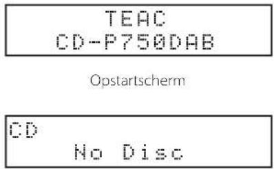 TEAC CD-P750DAB - Het apparaat in- en uitschakelen - 1