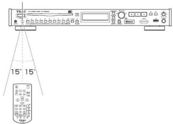 TEAC CD-P750DAB - Emploi de la télécommande sans fil - 1