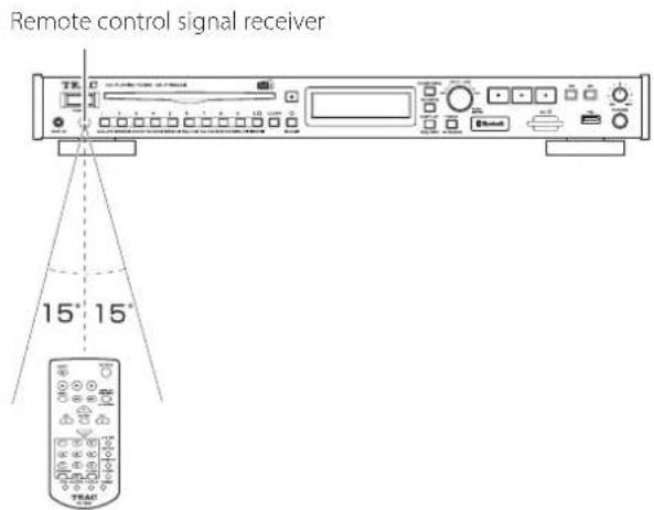 TEAC CD-P750DAB - Using the wireless remote control - 1