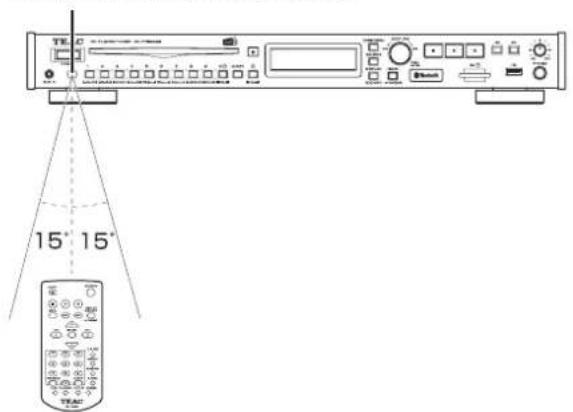 TEAC CD-P750DAB - Uso del control remoto inalámbrico - 1