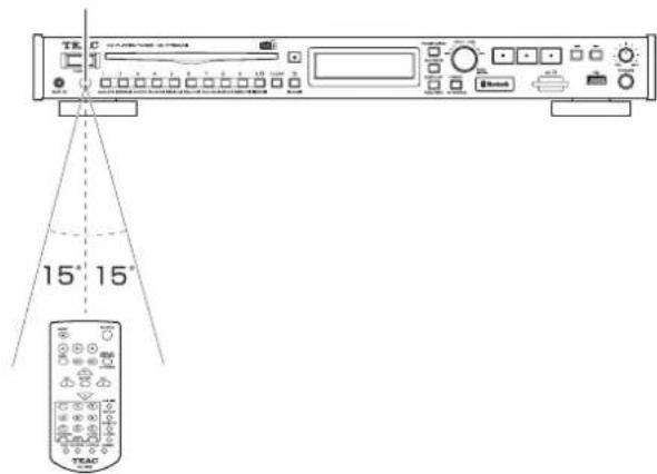 TEAC CD-P750DAB - Använd den trådlösa fjärrkontrollen - 1