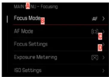 LEICA SL3 - MENU PRINCIPAL - 1