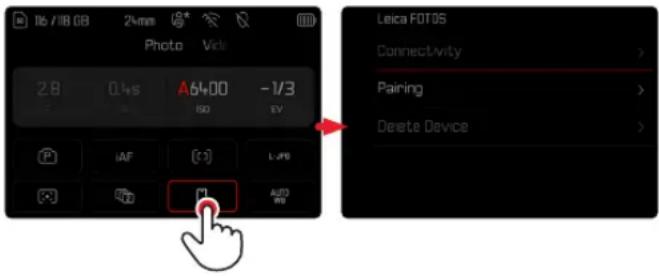 LEICA SL3 - EN CAS D'OUVERTURE D'UN SOUS-MENU NORMAL - 1