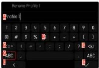 Rename Profile 1 Profile 1 1 2 3 4 5 6 7 8 9 0 9 % B * - + ( ) C = - ! " : : / ? C < X ABC ABC