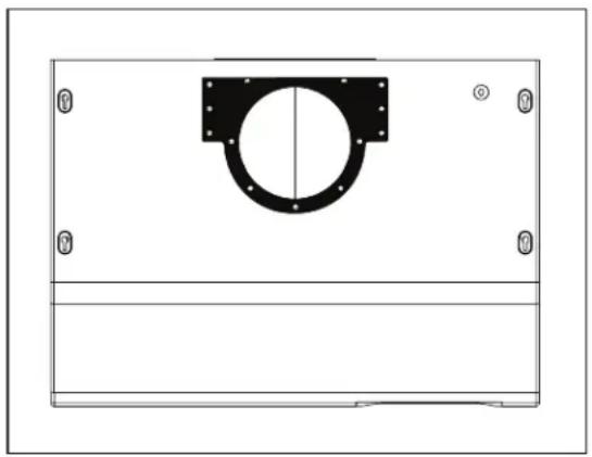 Zephyr AK6500CBS - Rectangular Vertical Ducting Preparation - 1
