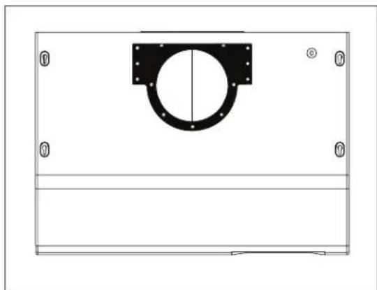 Zephyr AK6500CBS - Rectangular Horizontal Ducting Preparation - 1